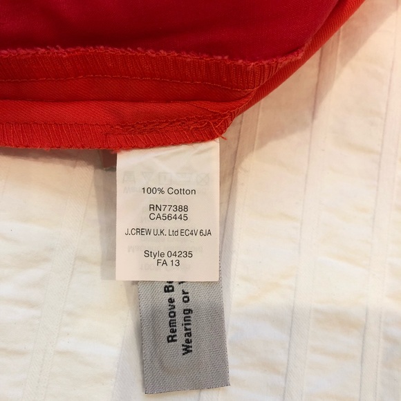 J. Crew Cotton Mini Skirt - Red/Orange - Picture 7 of 8